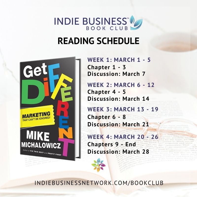 Indie Business Book Club: Get Different with chapters